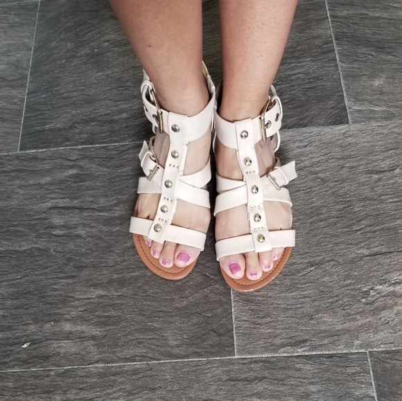 👡NEVADA CREAM GALDIATOR SANDALS. - Picture 3 of 7
